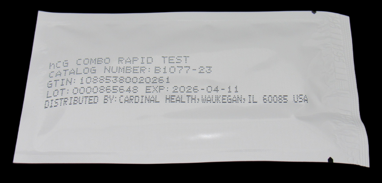 NEW 30-PACK Cardinal hCG Rapid Pregnancy Test Combo Urine Serum Cassette EXP ’26