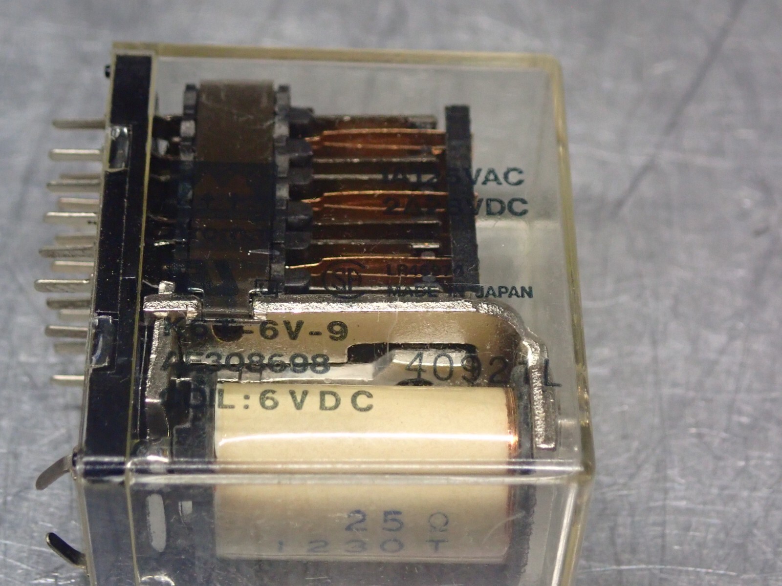 AROMAT K6T-6V-9 Relays 6VDC Coils New Old Stock (Lot of 3)