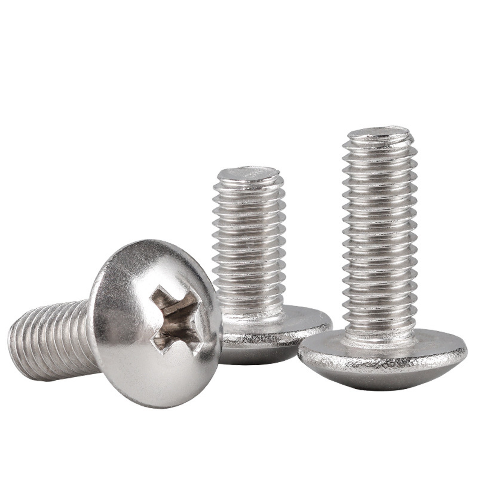 10 x M4 M5 M6 Button Head Screws Phillips Dome Bolts 201 Stainless Steel