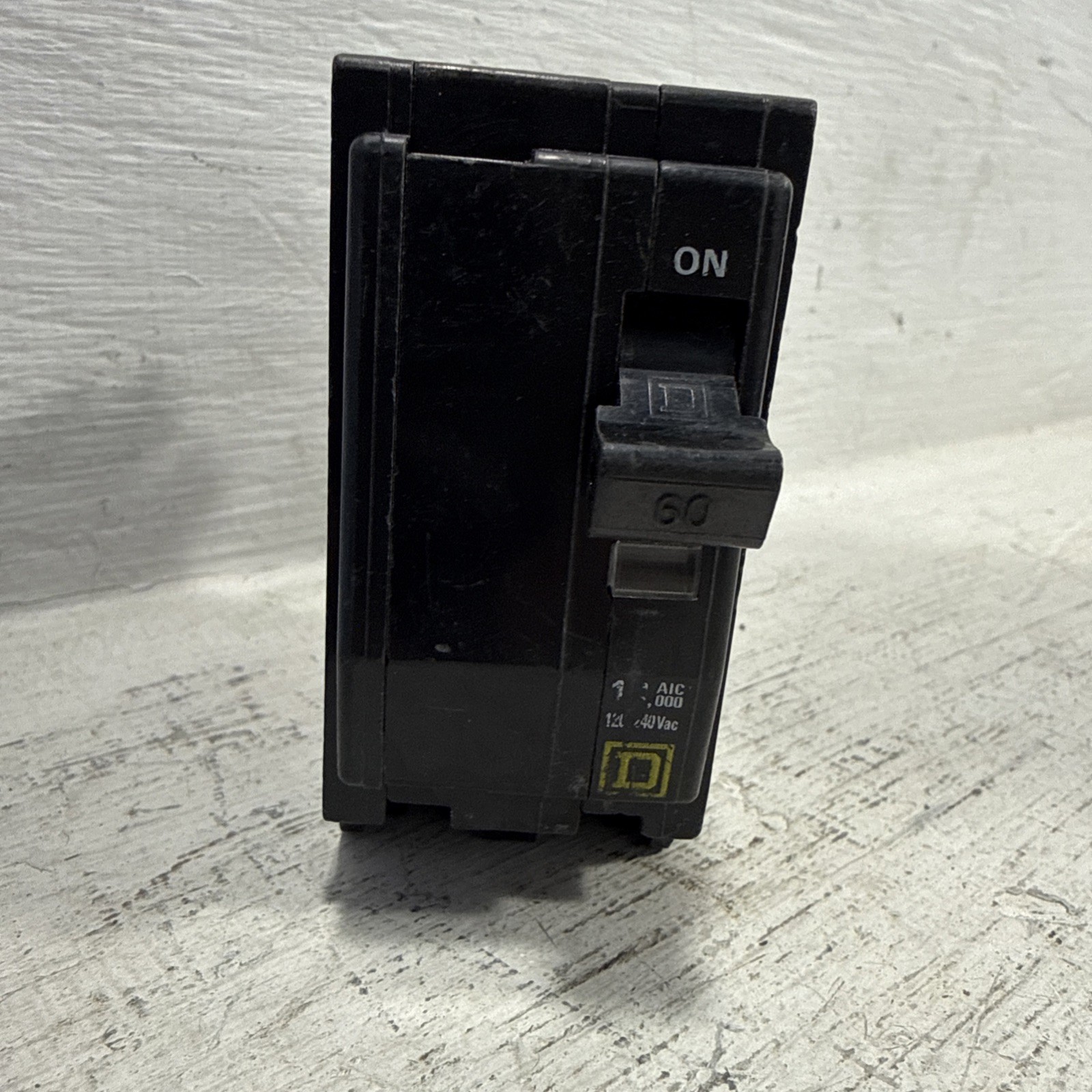 Square D QO260 60 Amp 2 Pole 120/240 Volt Plug-In 60A 2P Q0 Breaker YELLOW FACE