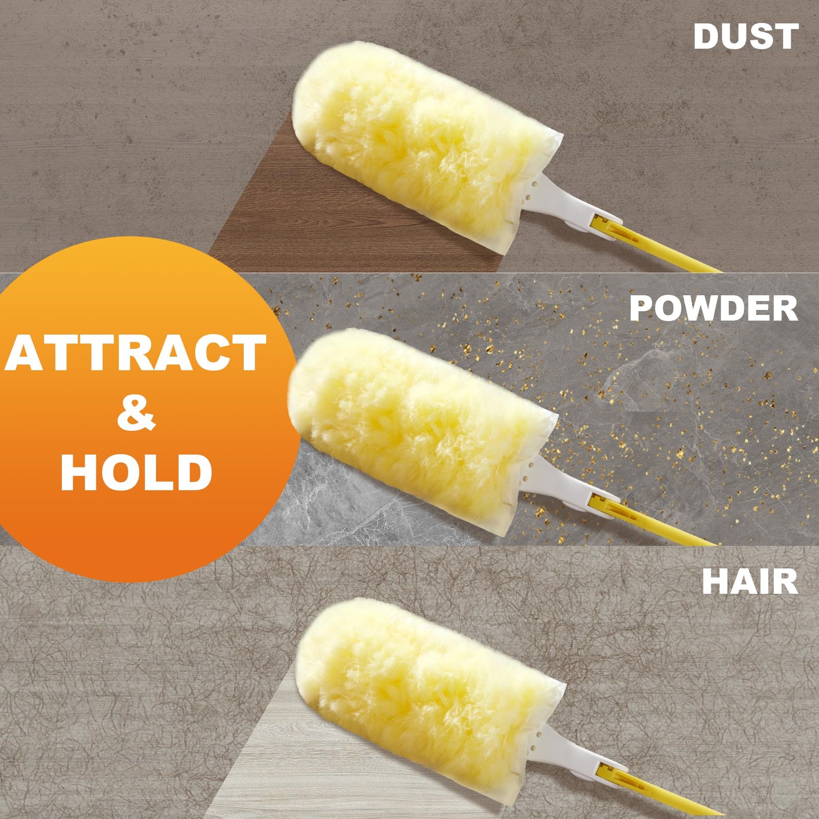 1 Extendable Handle + 24 Duster Refills,…