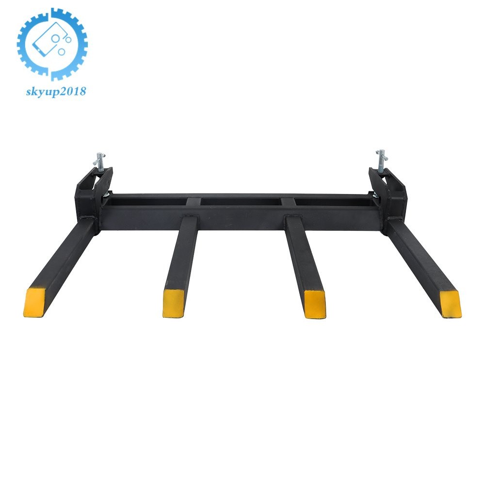 42″ Clamp On Heavy Debris Fork 2500 Lbs Universal For Tractor Skid Steer Buckets