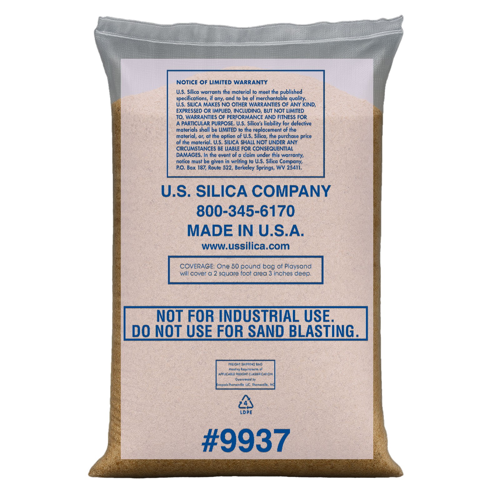US Silica Lighthouse Comfortable Play Sand for Sand Tables, Beige, 50 Pound Bag