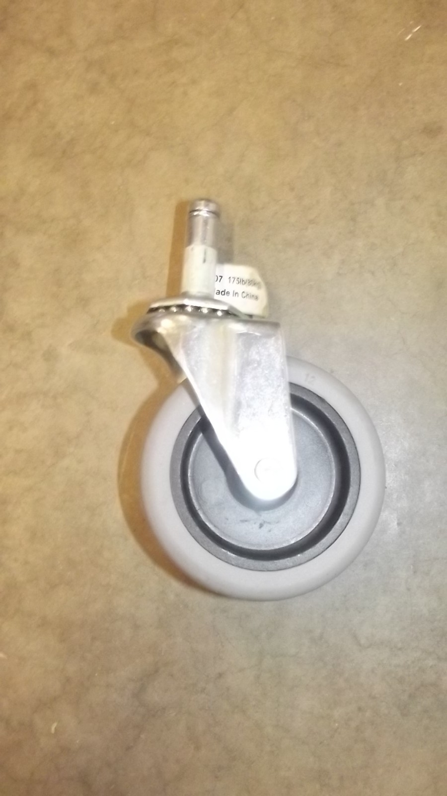 Are 9807 3inch Swivel Stem Caster Rubber Wheel 7/16″ Stem Diameter 175lb max h83