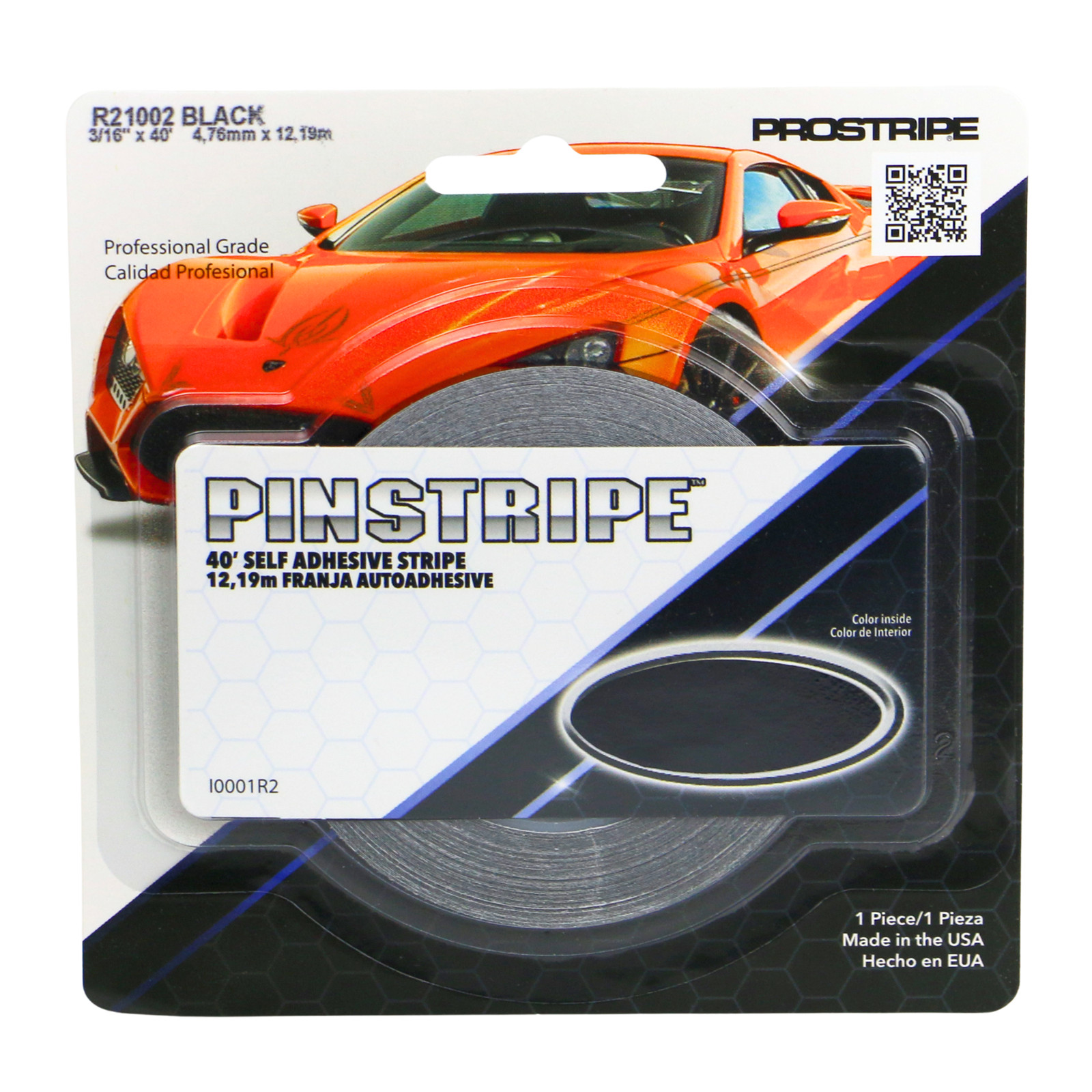 Sharpline Prostripe Pinstriping Tape [Single Stripe]: 3/16 in. x 40 ft. (Black)