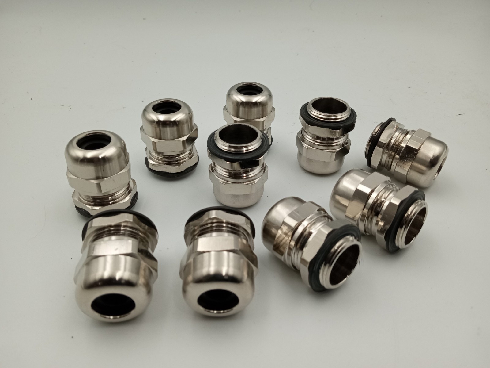 Lot of 10 – Metal M20 Weatherproof Cable Gland Cord Grip for 5-10mm Cable -RR
