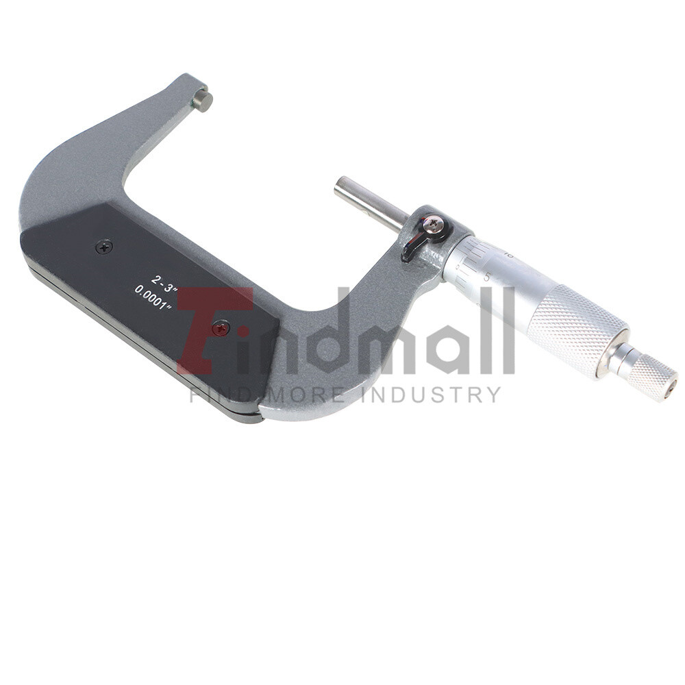 2-3″ Precision outside micrometer 0.0001″ carbide tipped, standard New