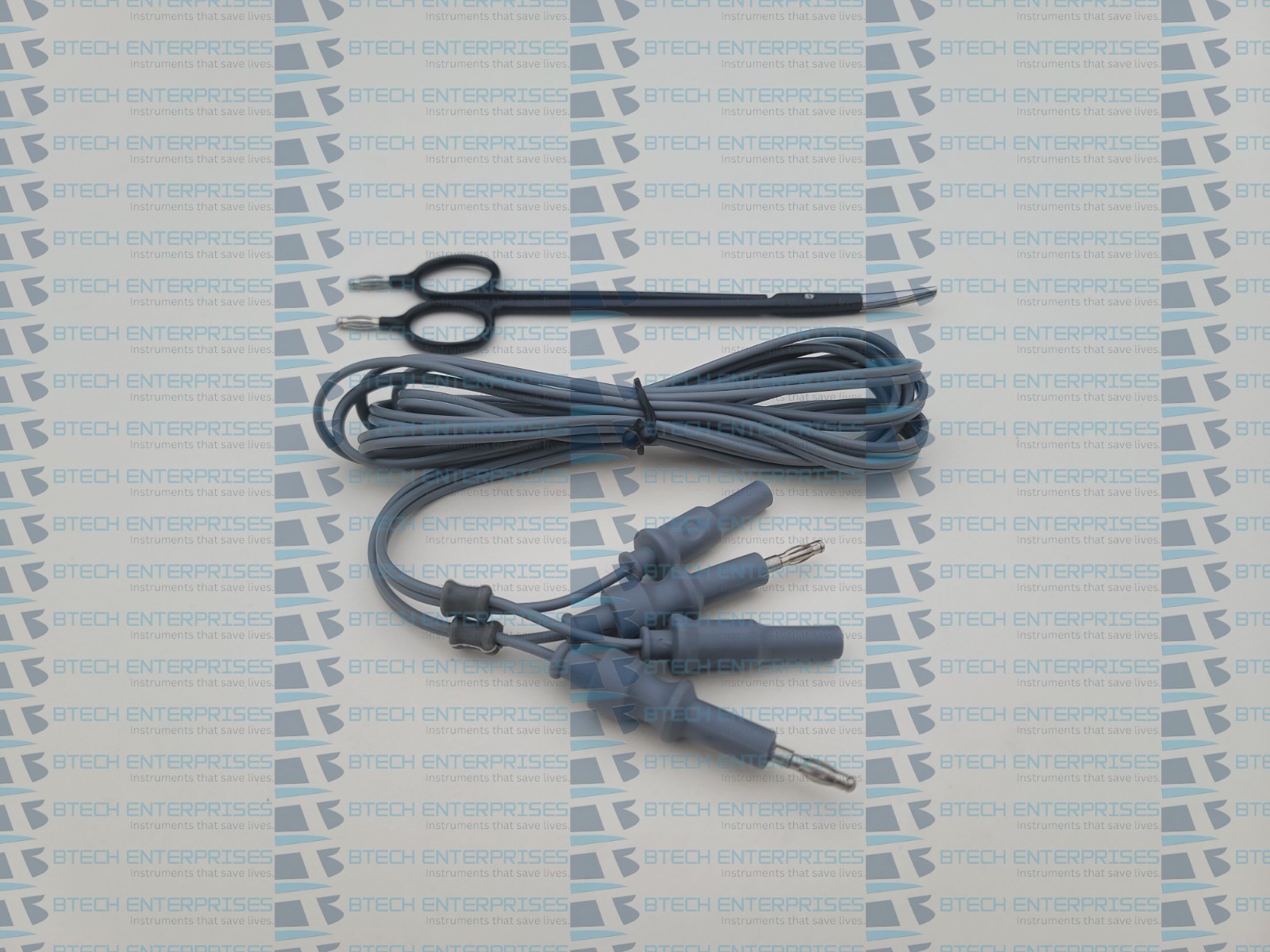 Bipolar Laparoscopic Scissor Metzenbaum Curved with Cable Electrosurgery