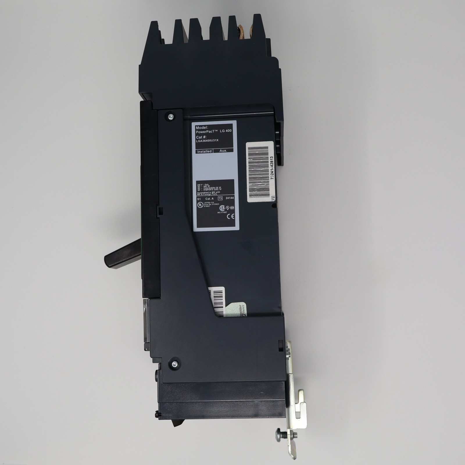 Square D PowerPact LG 400A Breaker LGA36400U31X 3 Pole
