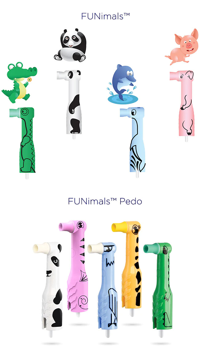 Pac-Dent Dental FUNimals Pedo Disposable Prophy Angles