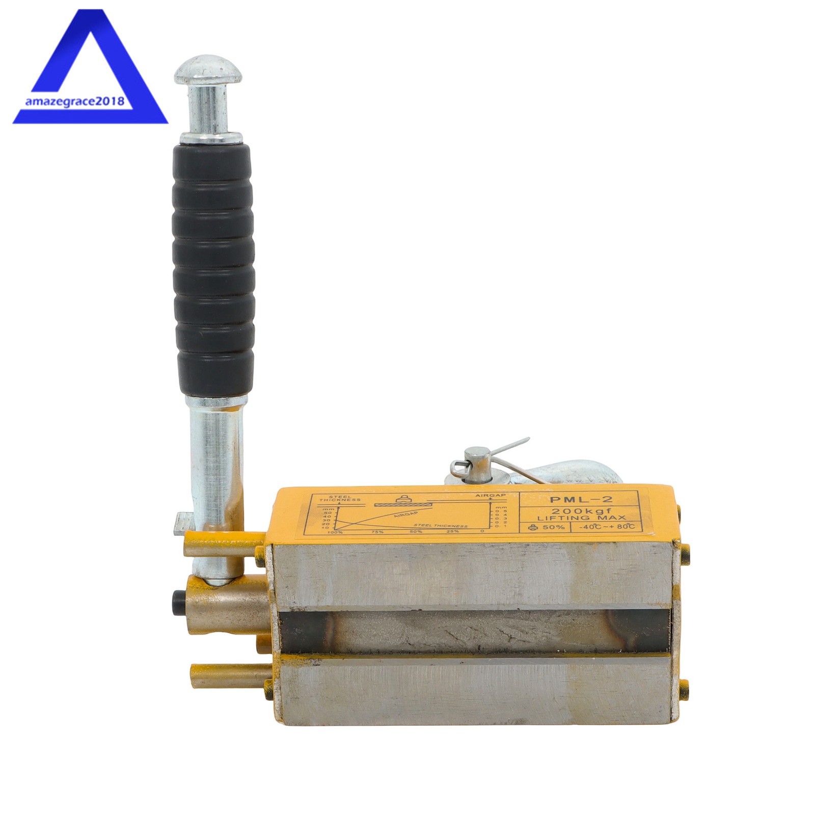 Magnetic Lifter Lifting Magnet 440 lbs/200 kg 2.5 Safety Factor Neodymium Hoist