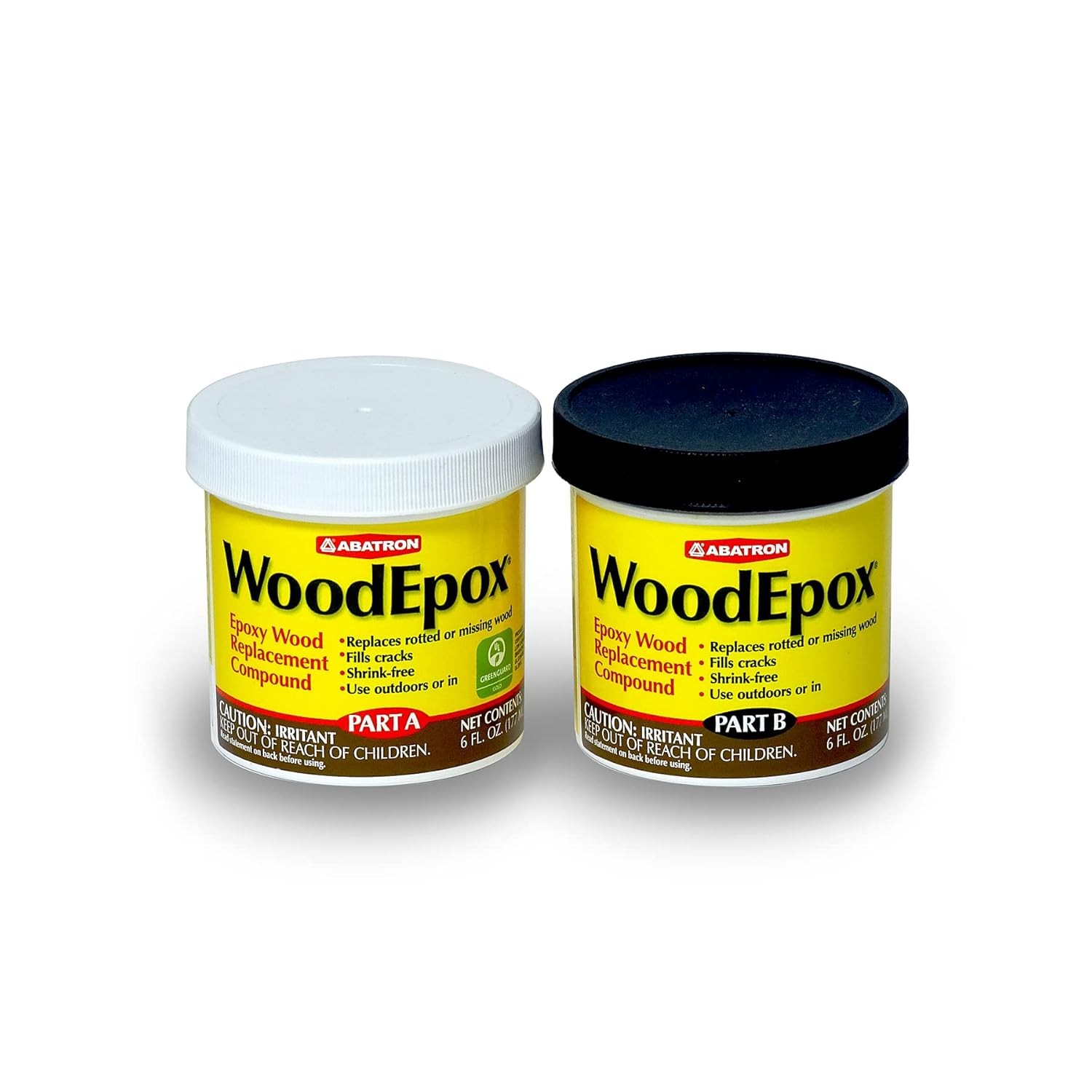 WoodEpox Kit – 12 oz – 2-Part Structural Epoxy Adhesive Filler – Wood Putty