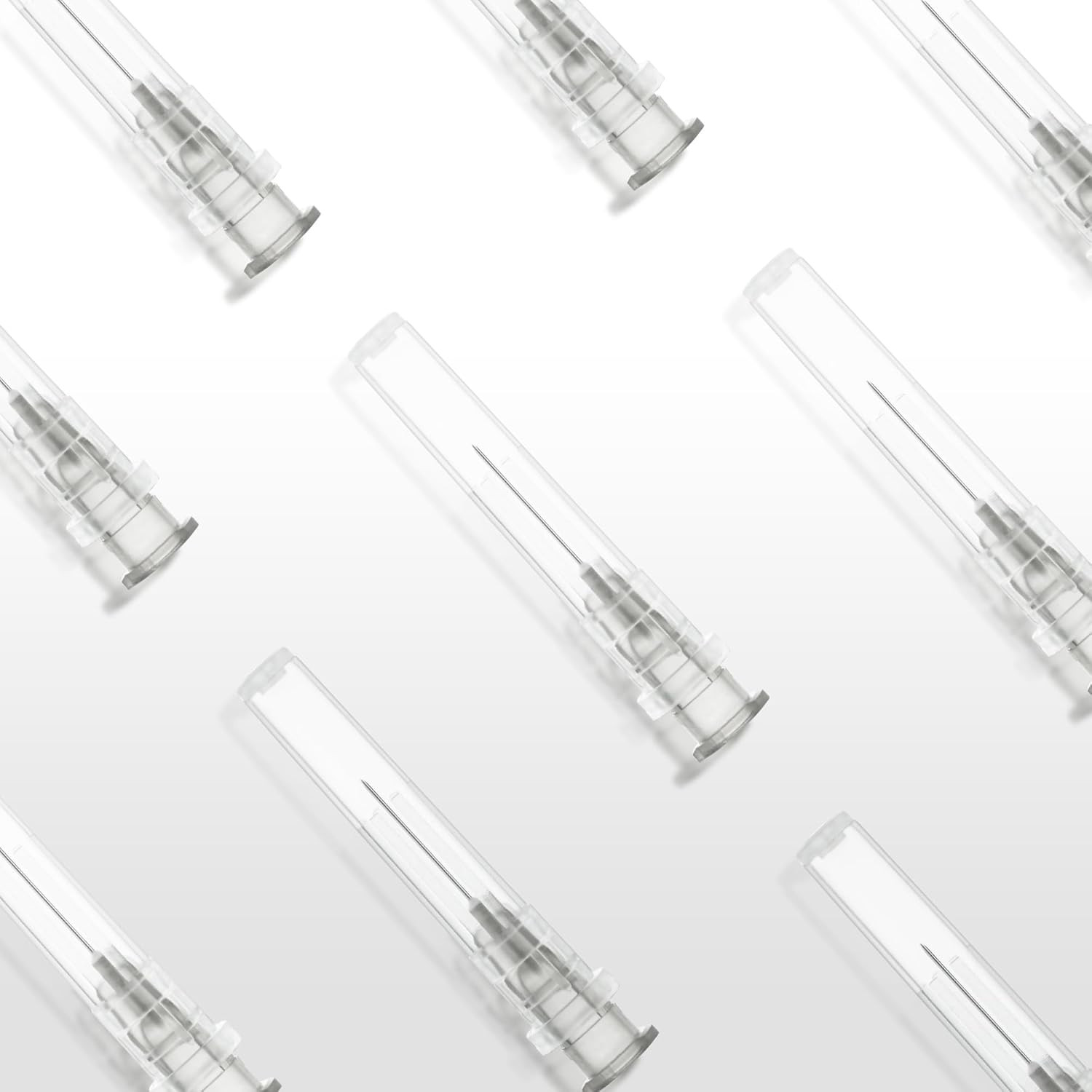 27 Gauge 1/2 Inch Disposable Needles with Caps – Luer Lock Lab Dispensing Access