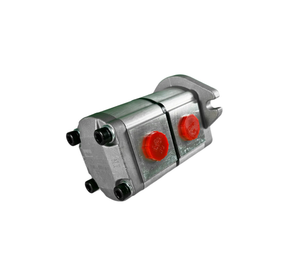 Agrotk Double Acting Hydraulic Pump KTT23 Skid Steer Gear Pump Attachment Silver