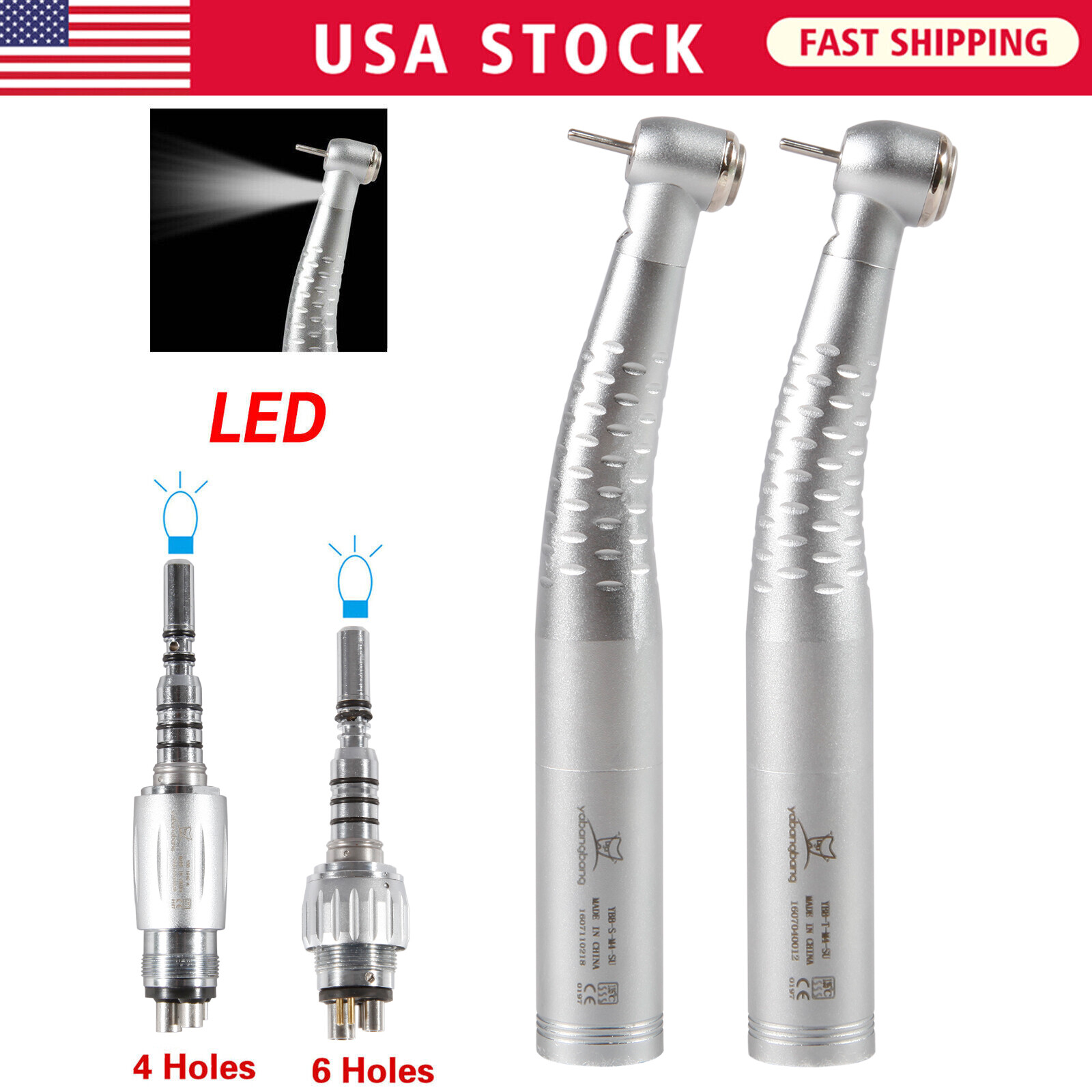 For KaVo MULTIflex Coupler 4 Hole 6 Pin Dental Handpiece Coupling Fiber Optic