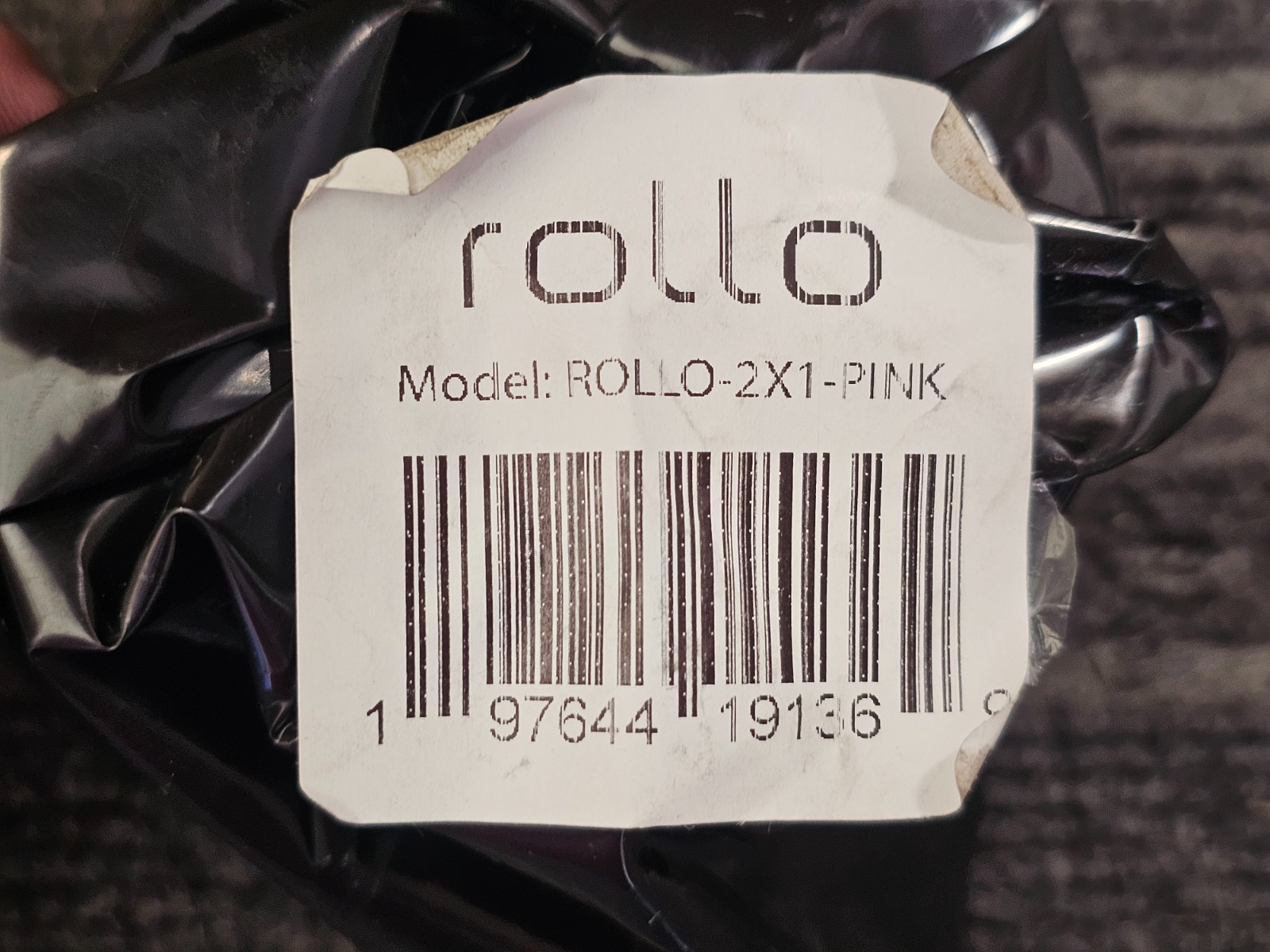 (QTY 8) Rollo Direct Thermal 2×1 Sticker Labels, Roll of 1,000 Pink Rectangular