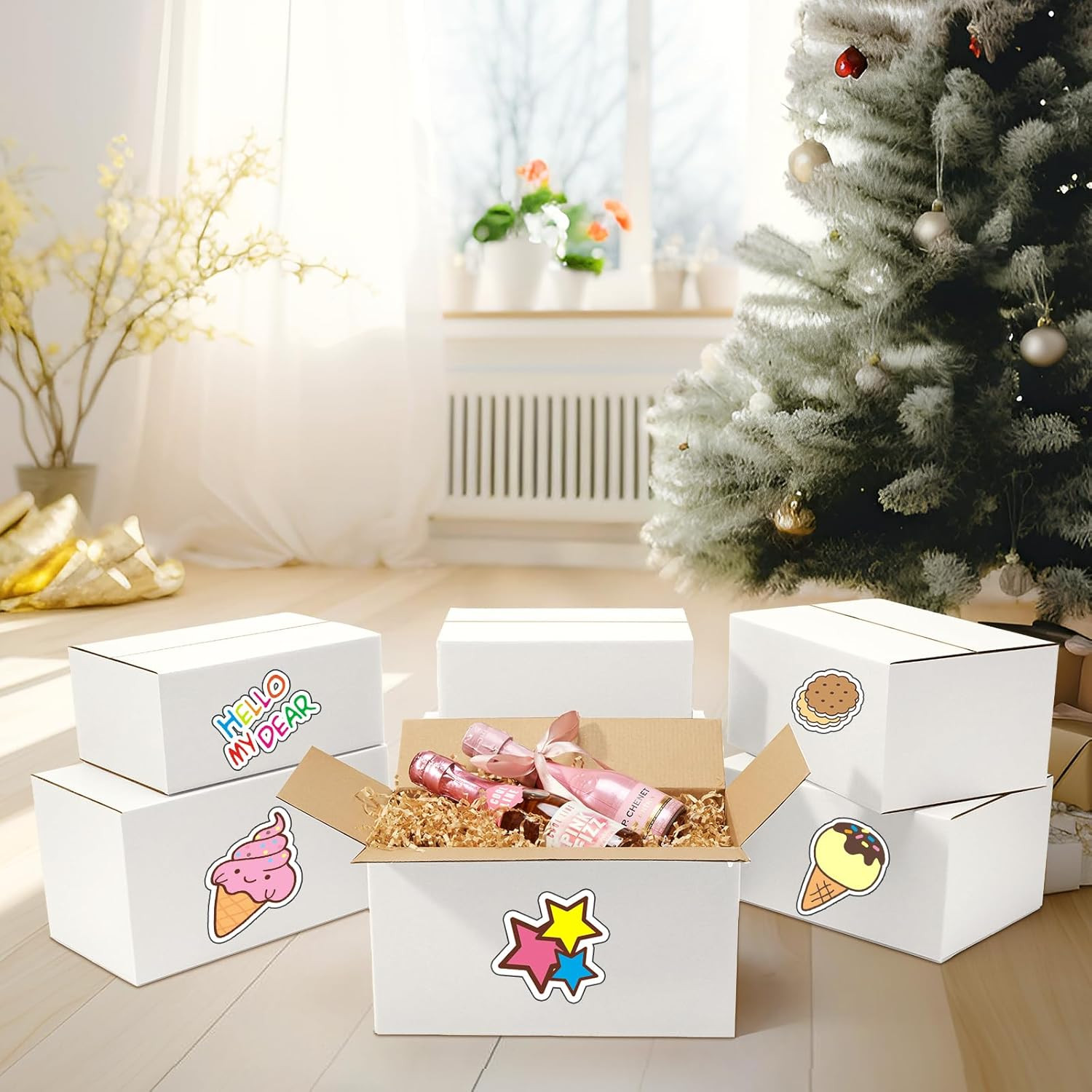 Eupako 30 Pack Small Shipping Boxes Assorted Sizes, 8x6x4 & 9x6x4 & 10x7x5 10 PC