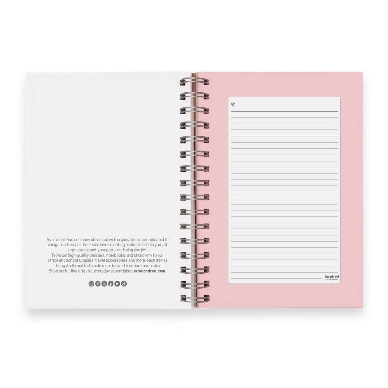 Inspired by Erin Condren 5.875″x8.25″ 2026-2027 Student Planner A5 Strawberries