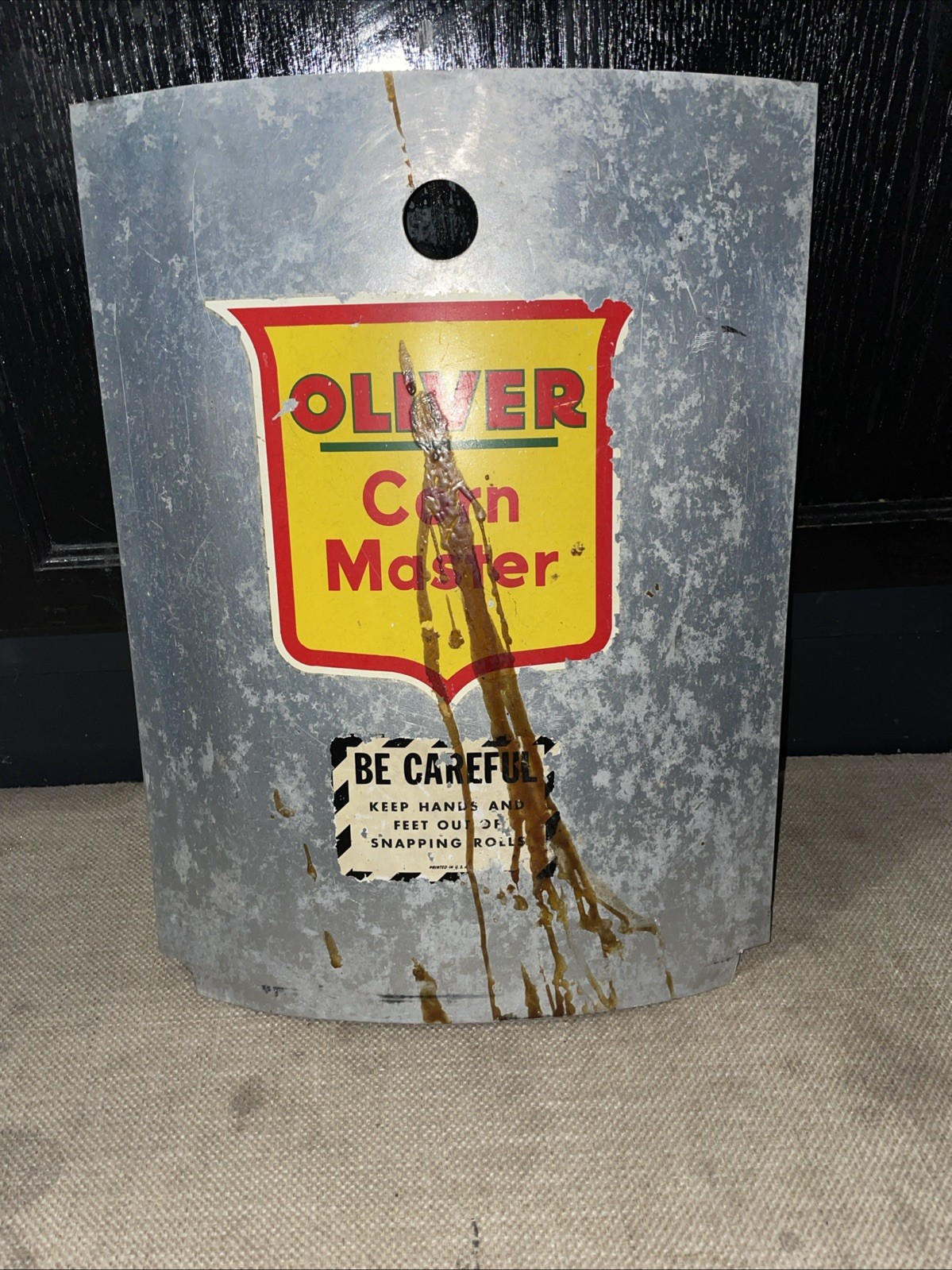Oliver Corn Master Access Safety Panel Vintage