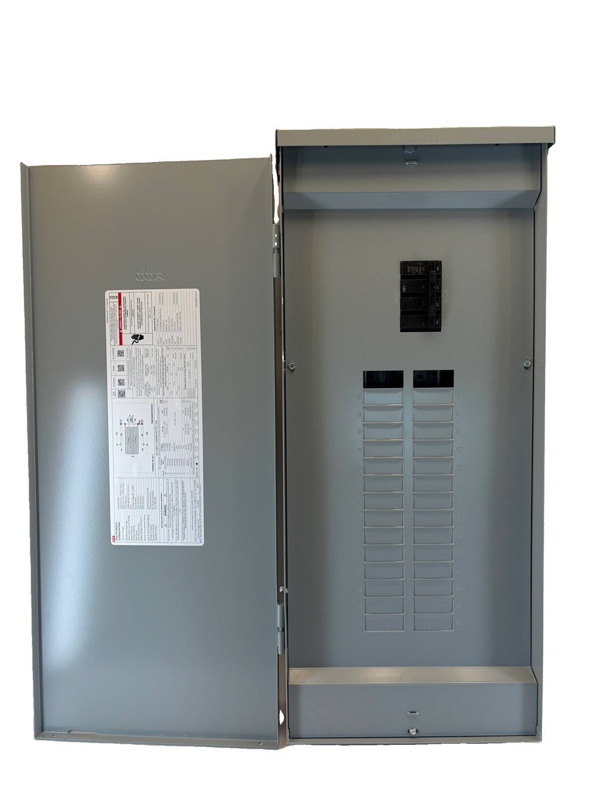 ABB 200 Amp Main Breaker Panel 30/60 Outdoor Load Center W/ PONeutral PAM3020RPA