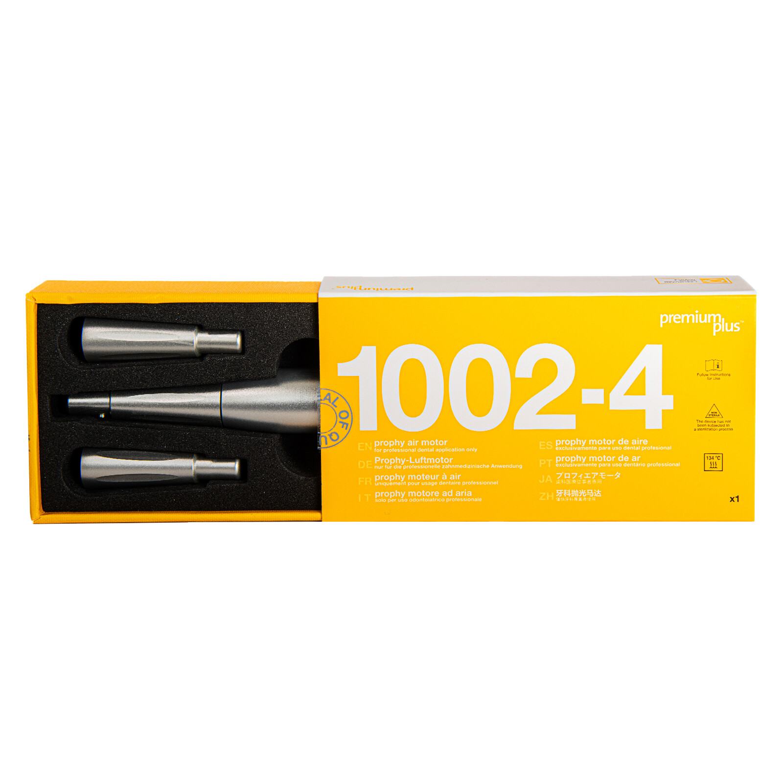 Premium Plus Dental Hygiene Prophy Handpiece 4 Holes 3 Nose Cones FDA Approved