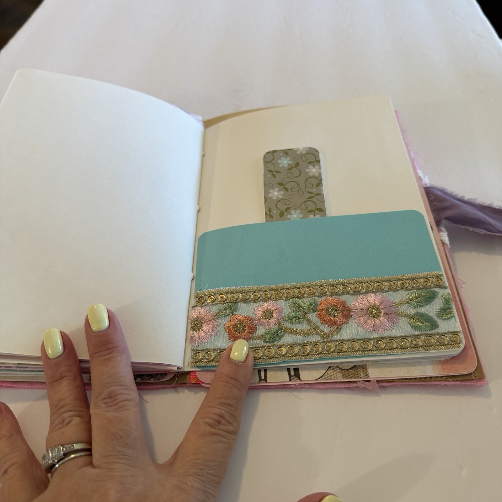 Handmade Patchwork Junk Journal Shabby Chic 9×6