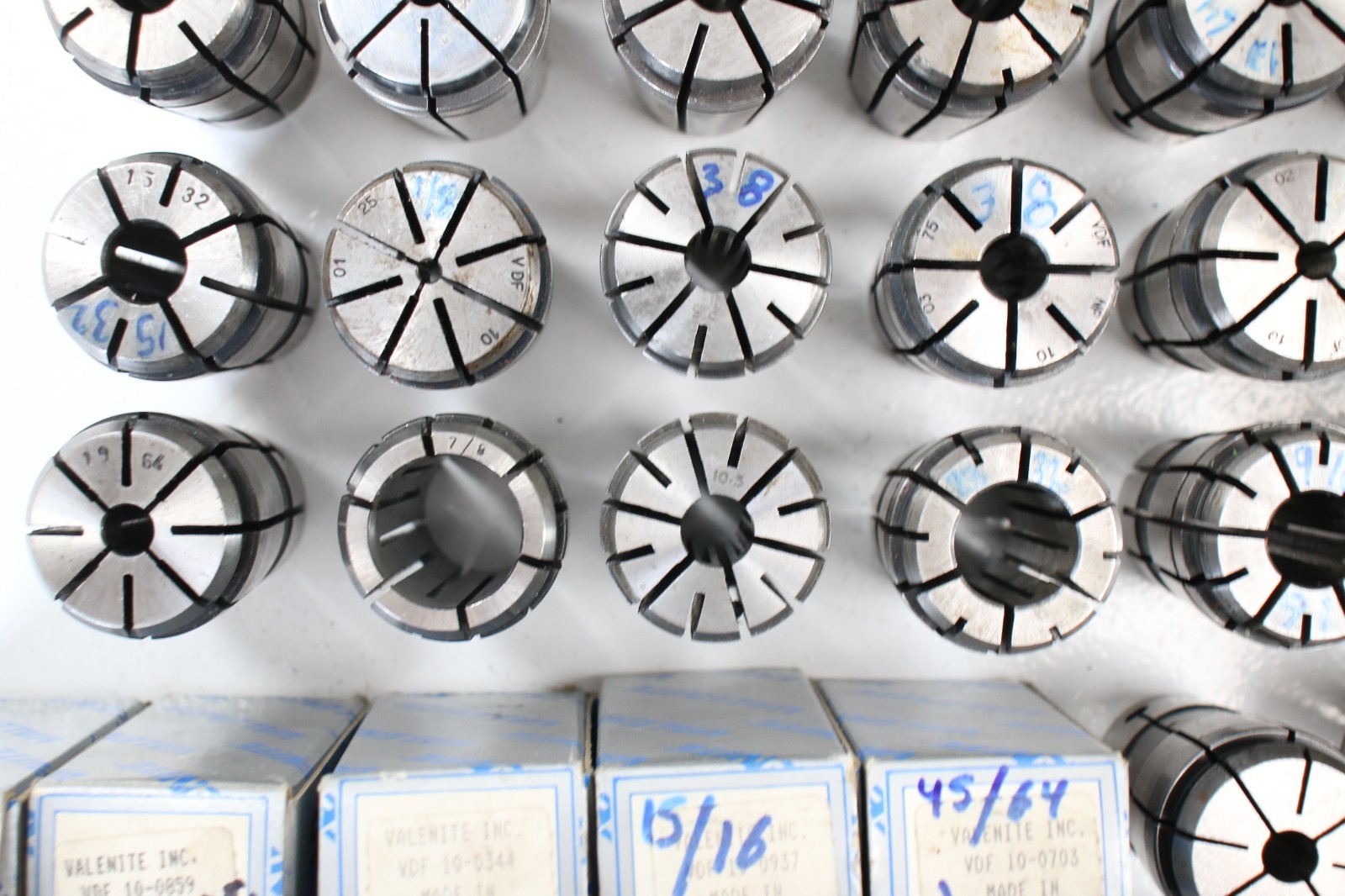 Valenite and others VDF10 collet lot