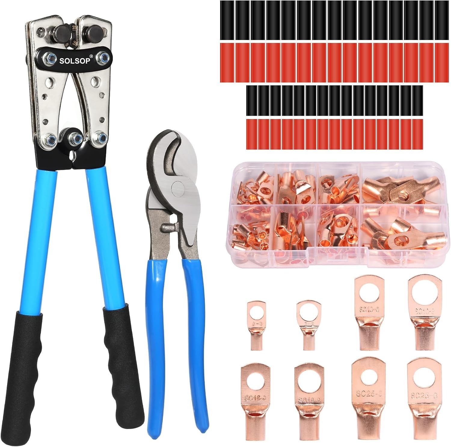 Industrial-Grade Battery Cable Crimper: Robust Tool for Automotive & Marine Use