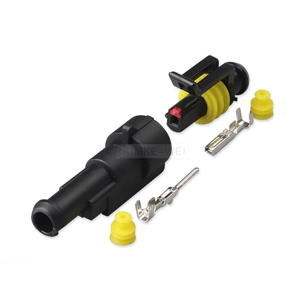 1 2 3 4 5 6 Pin/Way AMP Superseal Waterproof Electrical Connector Plug Kits