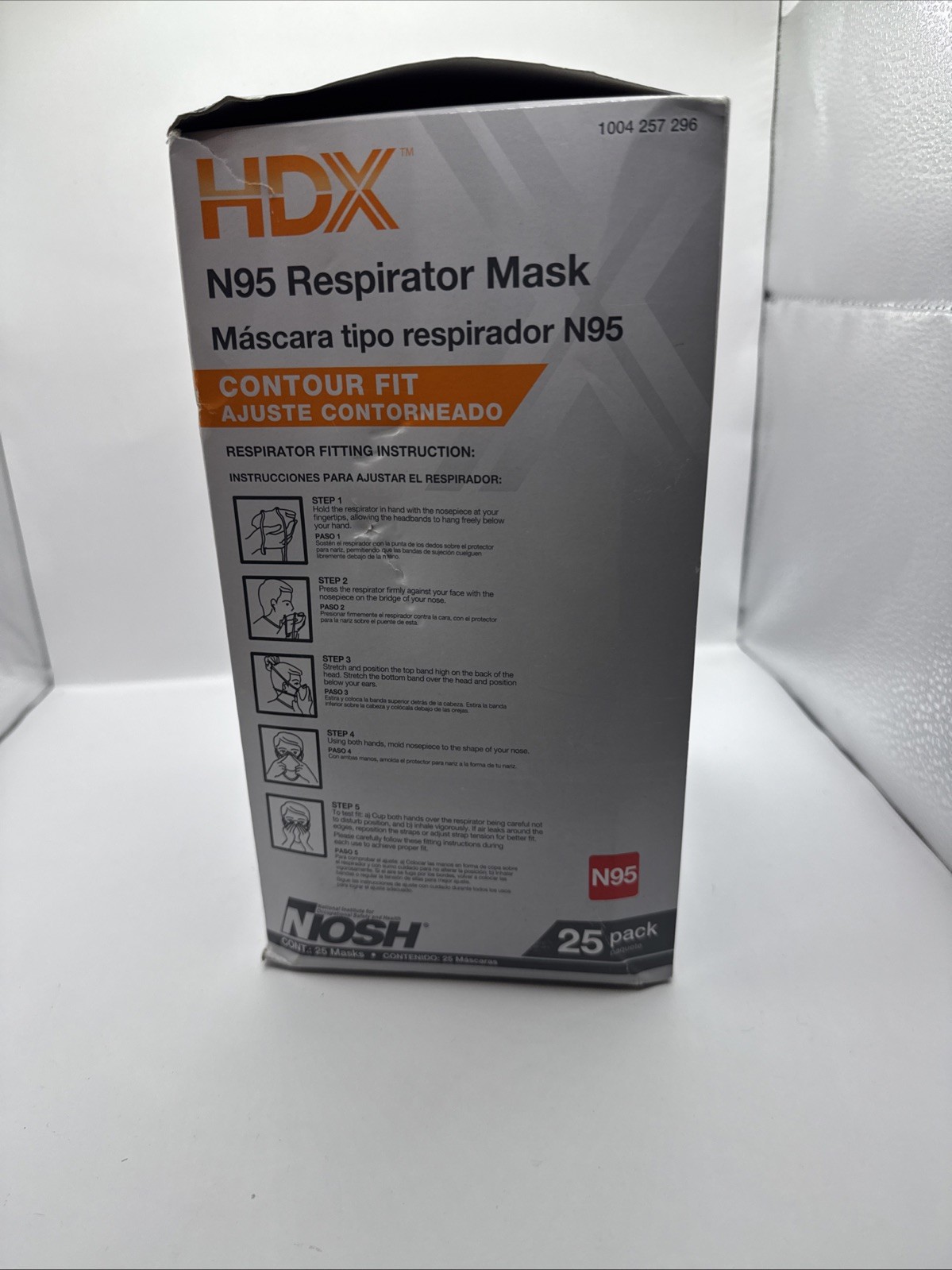 HDX N95 Disposable Respirator Packs of 25 M1