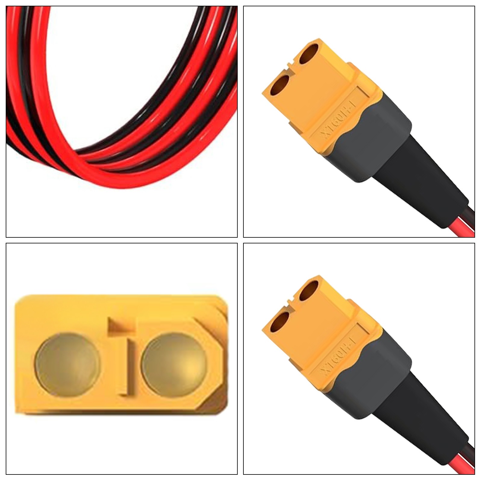 10 AWG XT60 Female Male Connector Adapter to Solar Extension Cable Battery Cable