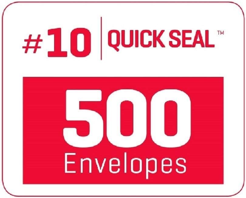 24 LB Self-Sealing Security Envelopes with Window – 500 Pack 4.125 x 9.5