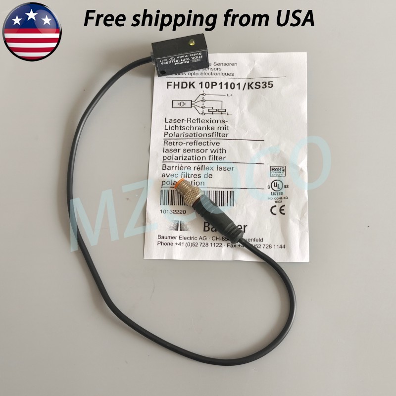 1*Photoelectric Sensor Switch For Baumer FHDK 10P1101/KS35 10-30VDC USA Shipping