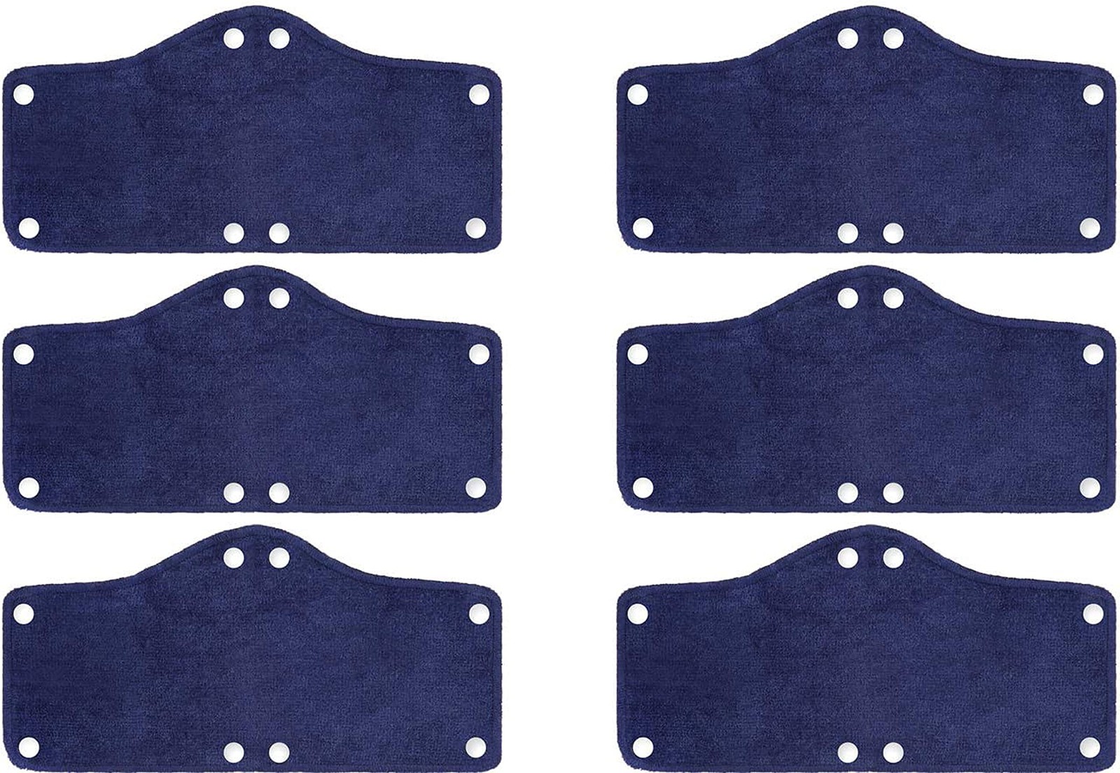 Hard Hat Sweatband 6-pack 100% Cotton Durable Stitching Washable Blue Fits Most