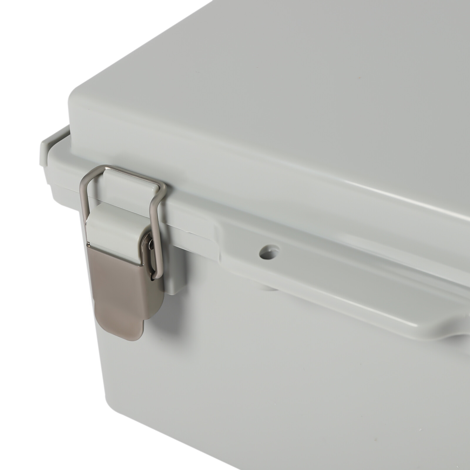 Wall Mount Hinged Cover Junction Box with Stainless Steel Latch and Clear Lid