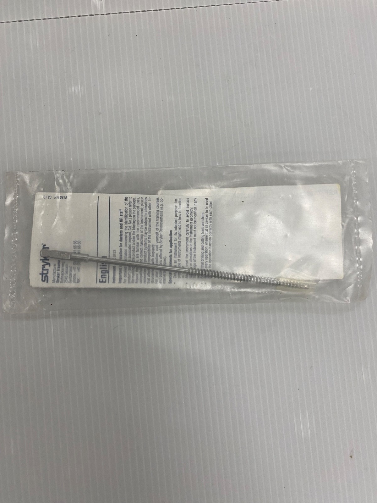 Stryker 702808 Orthopedic Driver Blade AO Fitting 4.5 x 145 mm Swiss Made NEW