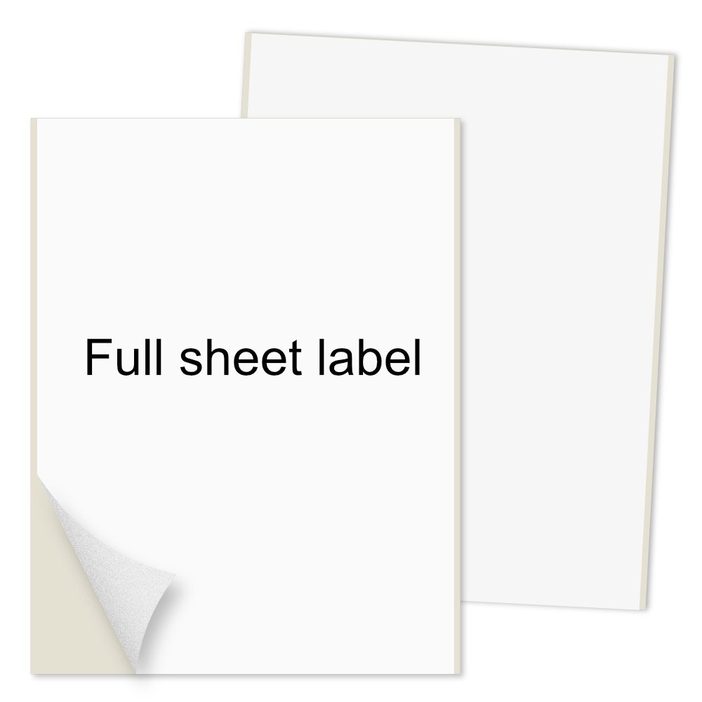 100 8.5 x 11 Full Sheet Shipping Mailing Labels Blank Self Adhesive Laser InkJet