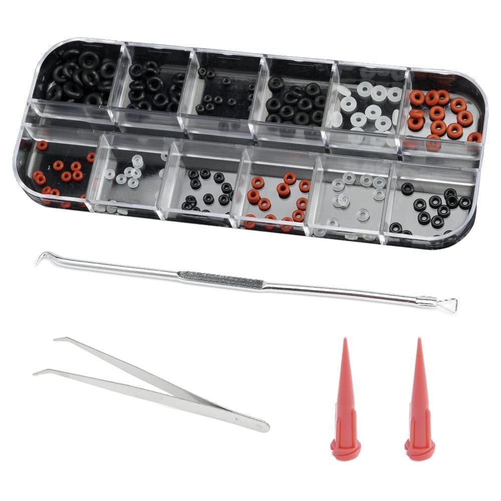 Complete 144-Piece Nitrile Rubber O-Ring Assortment with Handy Storage Case
