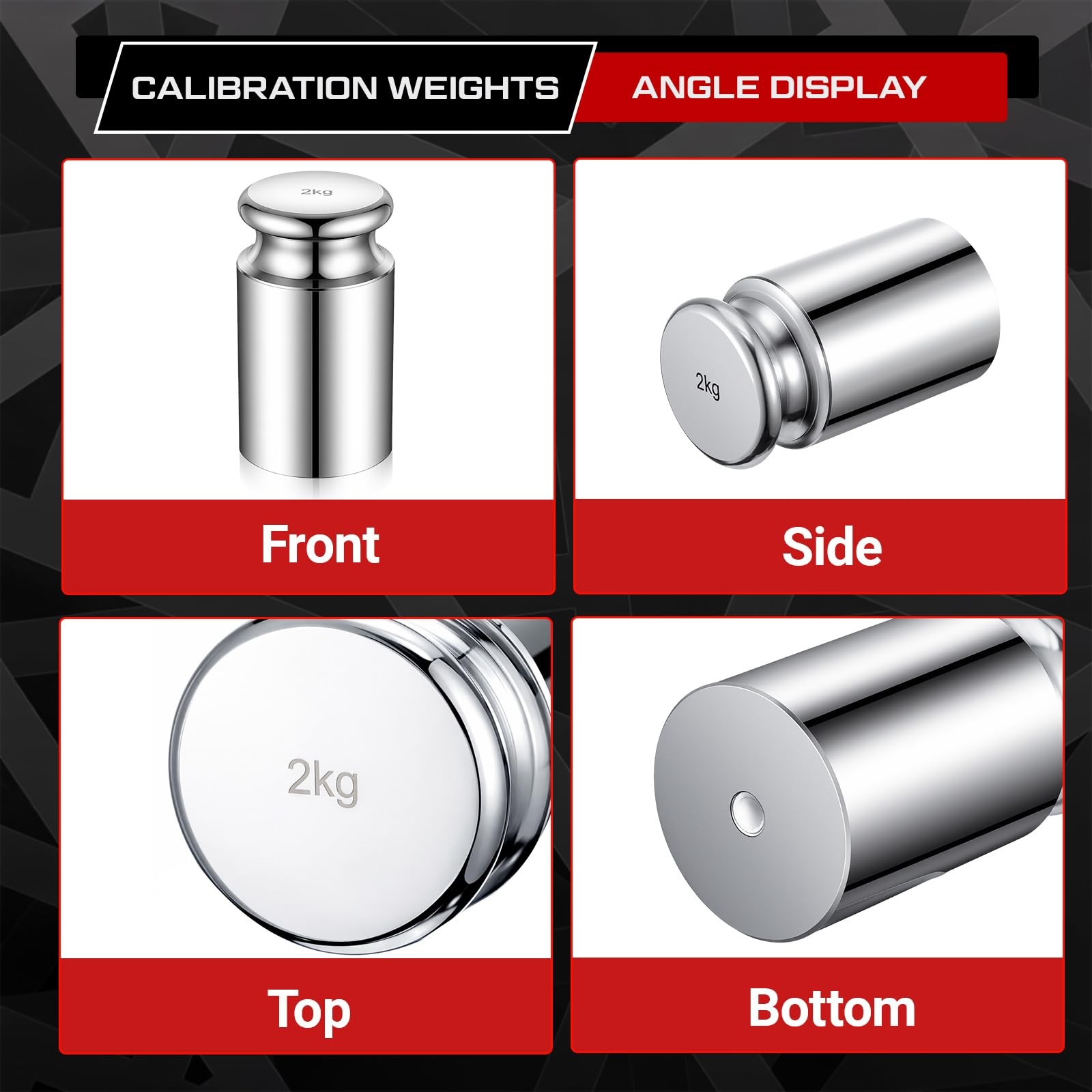 Sabary 5kg 5000g 5 Pcs M1 Precision Calibration Weight Set 2 Kg,1 Kg,0.5 Kg