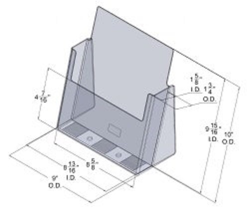 8.5″ x 11″ Clear Acrylic Holders- 6 pack