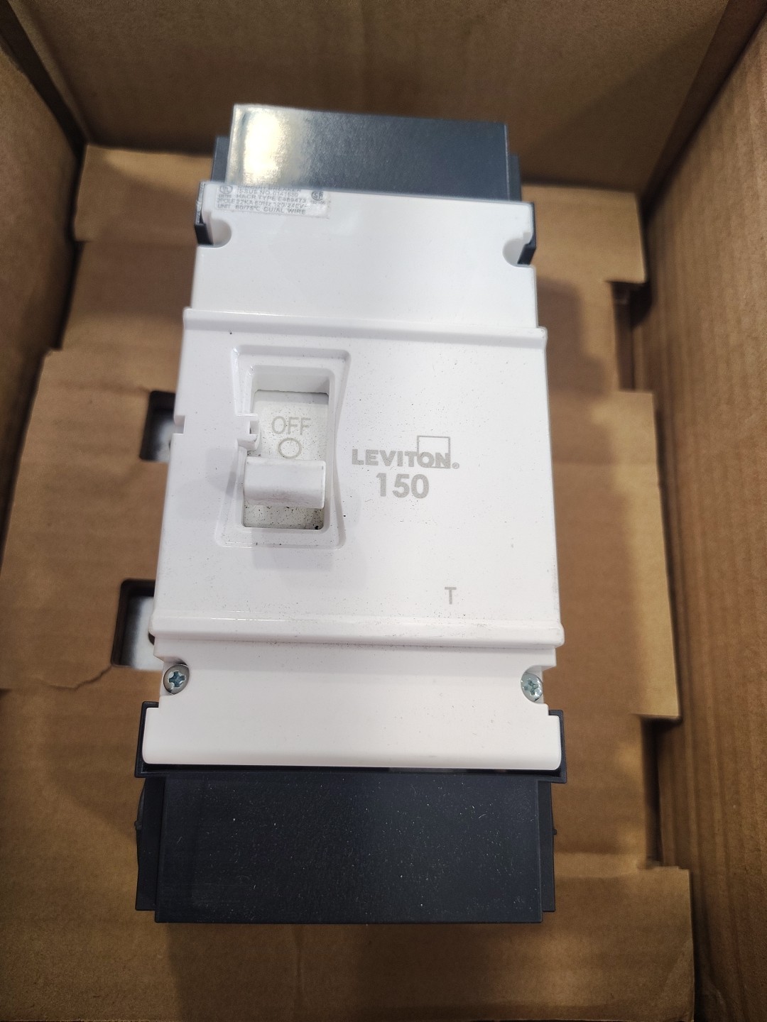Leviton LM150-T 150 Amp 2 Pole Main Circuit Breaker Thermal Magnetic