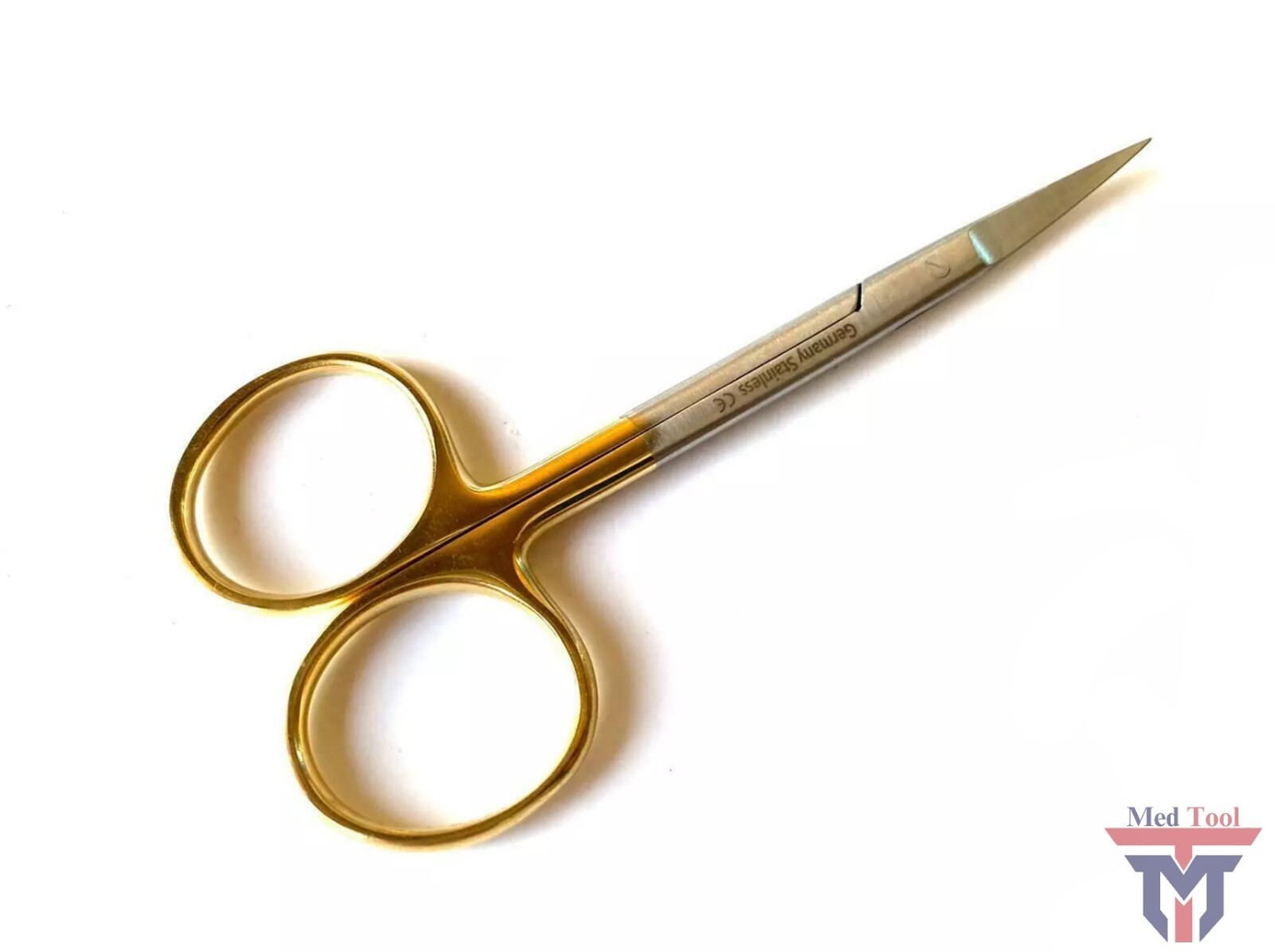 Premium GERMAN TC Iris Scissors 4.5″ Curved Surgical Dental Instruments
