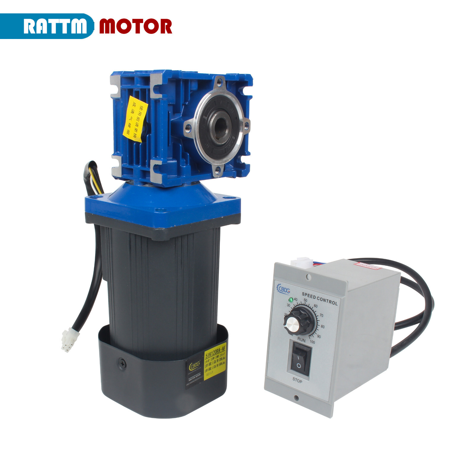 〖US〗120W AC Adjustable Variable Gear Motor 110V NMRV30 1600RPM w/ Speed Governor