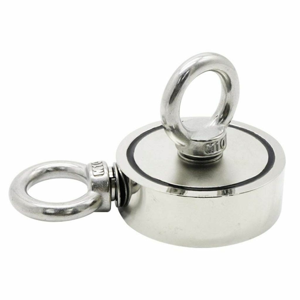 500-600LB Fishing Magnet Kit Strong Neodymium Pull Force Treasure Hunt / Rope