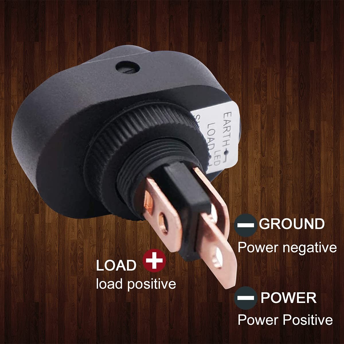 Colorful 12V 30A Rocker Switch with Waterproof LED for Auto & Marine – Pack of 4