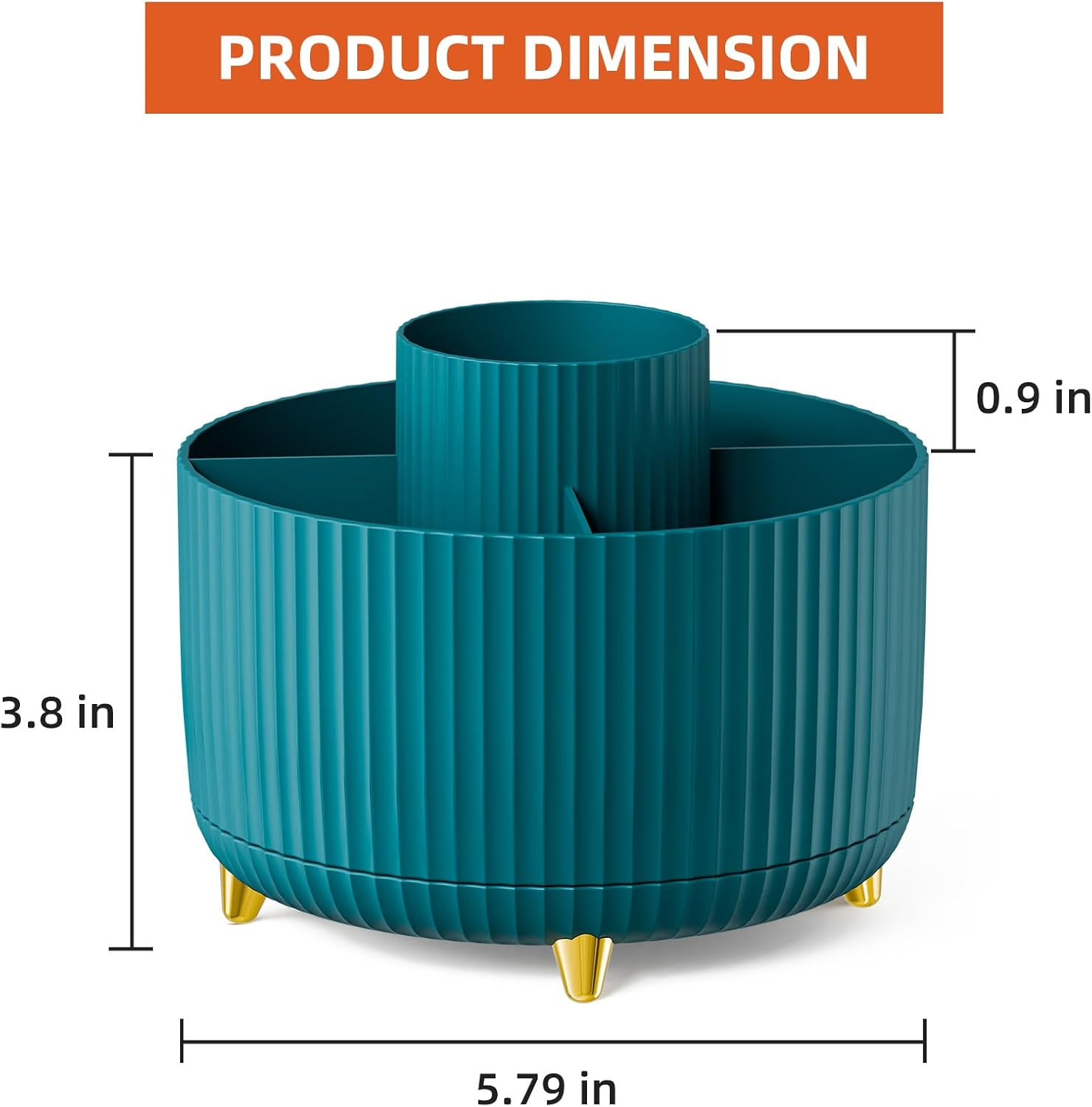 Desk Organizer, 360-Degree Rotating Pen Holder, Desk Organizers and Accessories