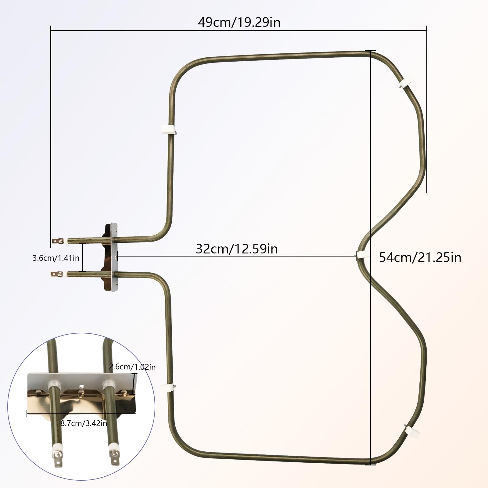PJ010004 Bake Element for Range Oven with Top Brands Replaces with CVDSC307AF…