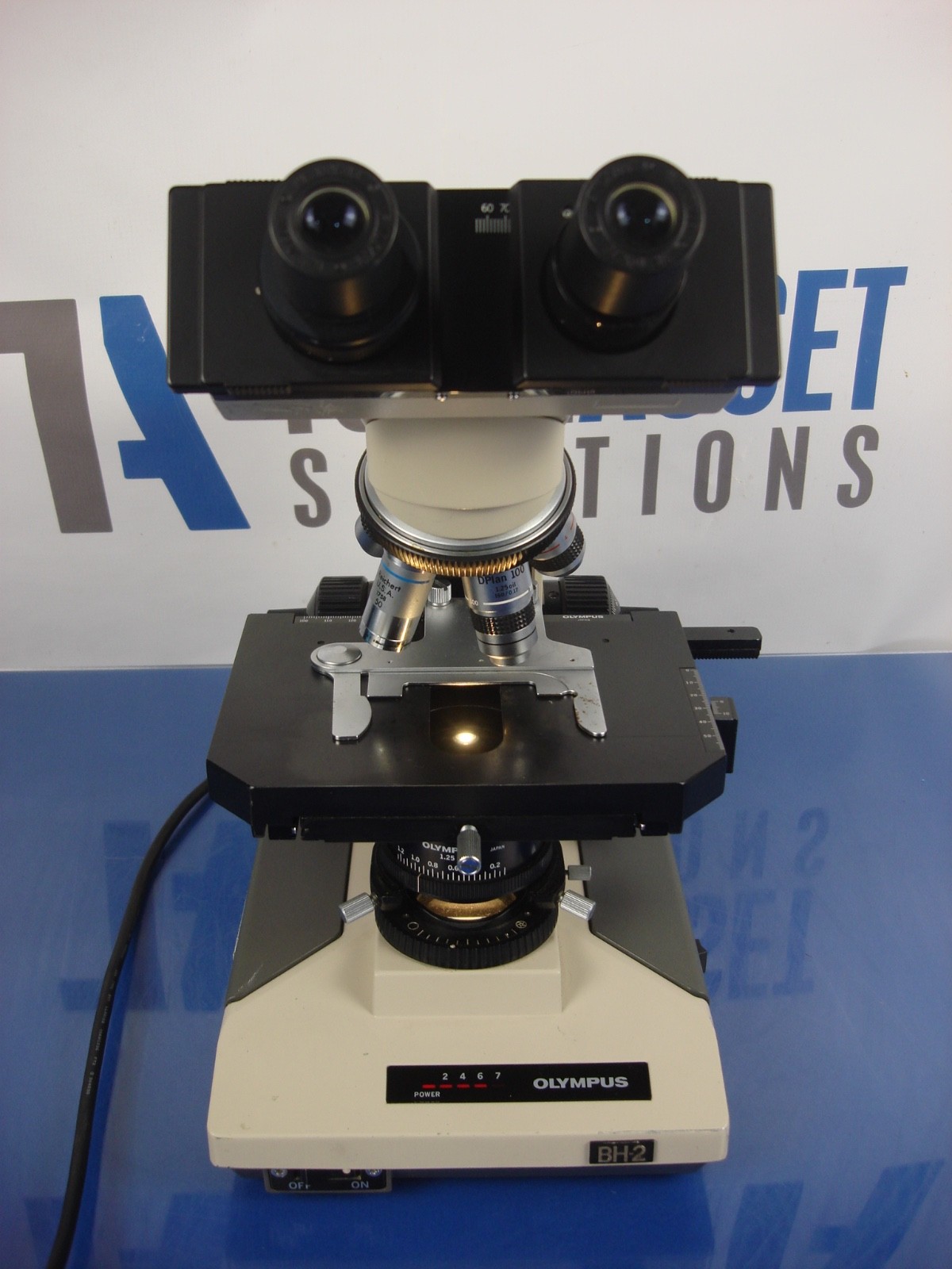 Olympus BH-2 Microscope 4x, 10x, 40x, 100x Oil, 50x Oil with Eyepiece 10×18 WF