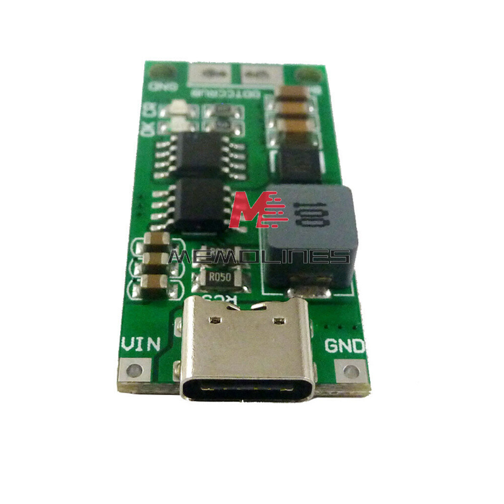 DC3-6V to 8.4/12.6/16.8V 1-4A Boost 18650 Li-ion Battery Charger 2S 3S 4S USB-C