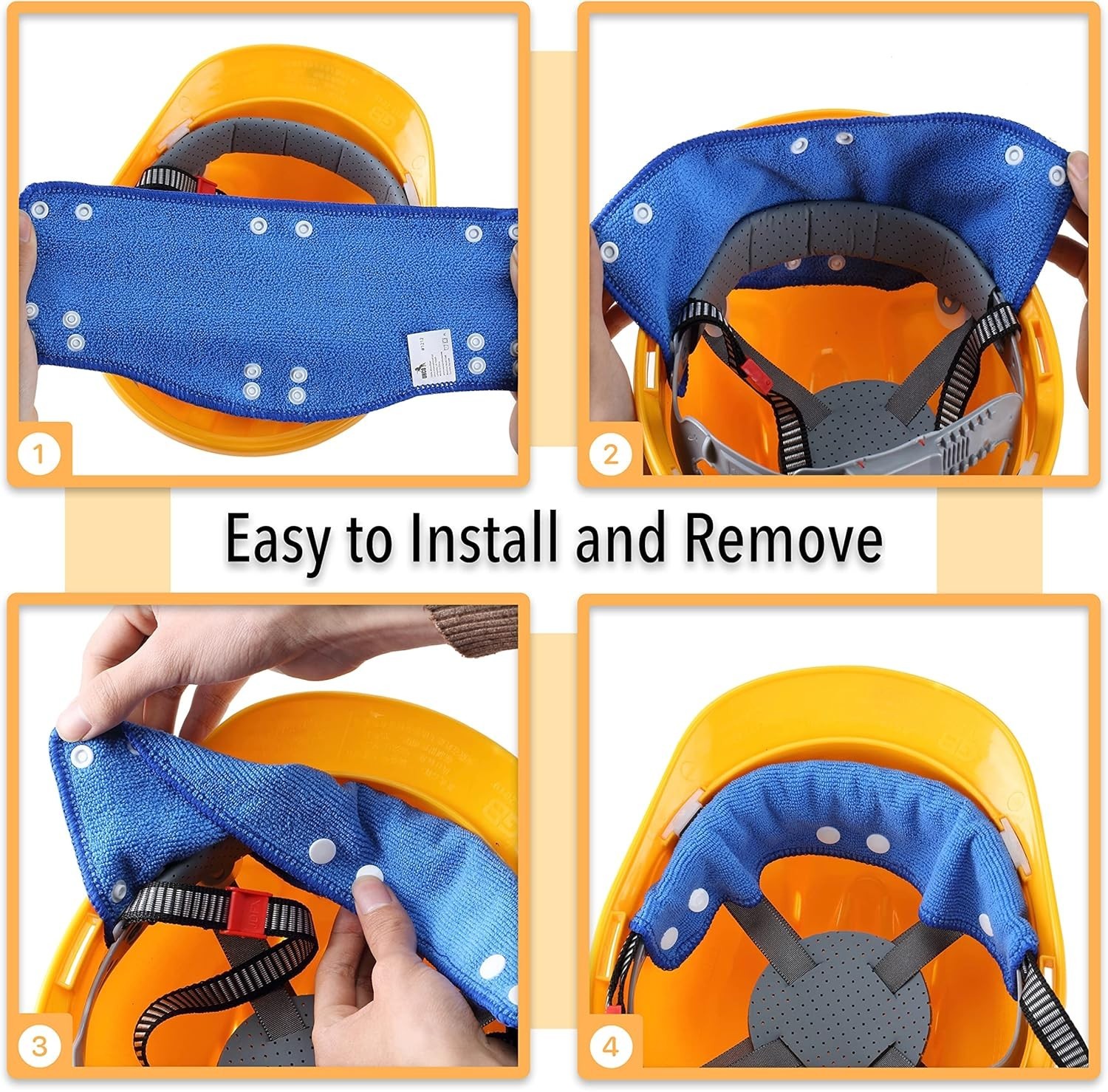 Hard Hat Sweatband 4 Pcs Hard Hat Liner Hard Hat Accessories Sweatbands For Hats